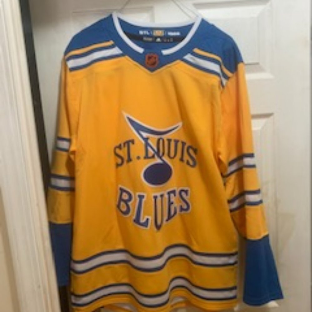 ST Louis Blue yellow reverse jersey